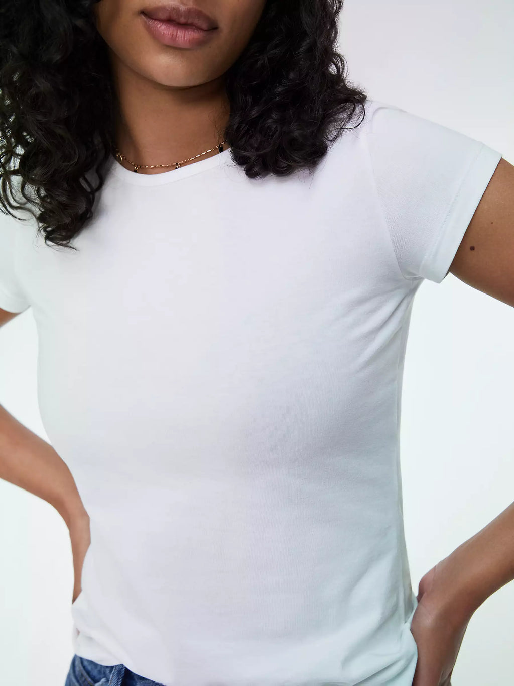 ESSENTIALS ORGANIC COTTON SLIM FIT T-SHIRT | WHITE