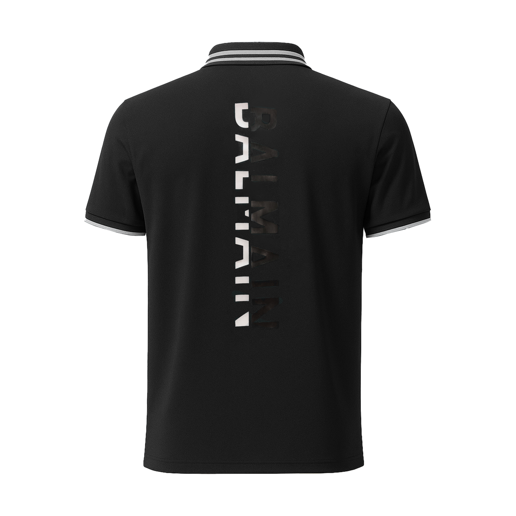 BALMAIN PREMIUM MEN'S  POLO SHIRT | BLACK