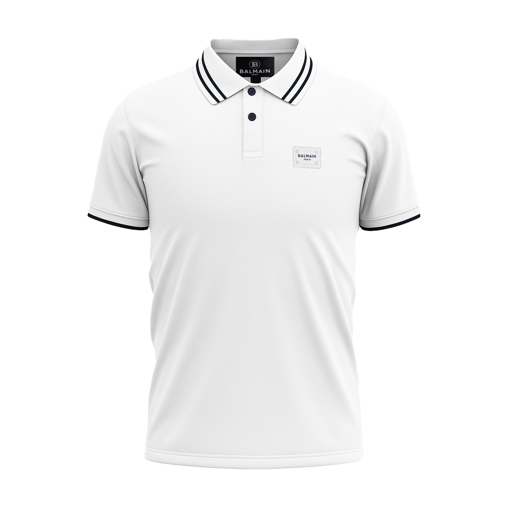 BALMAIN PREMIUM MEN'S  POLO SHIRT | WHITE