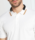 HUGO BOSS PHILLIPSON REGULAR FIT POLO SHIRT | WHITE