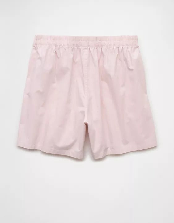 AMERICAN EAGLE MEN'S POPLIN POCKET BOXER SHORT | PINK