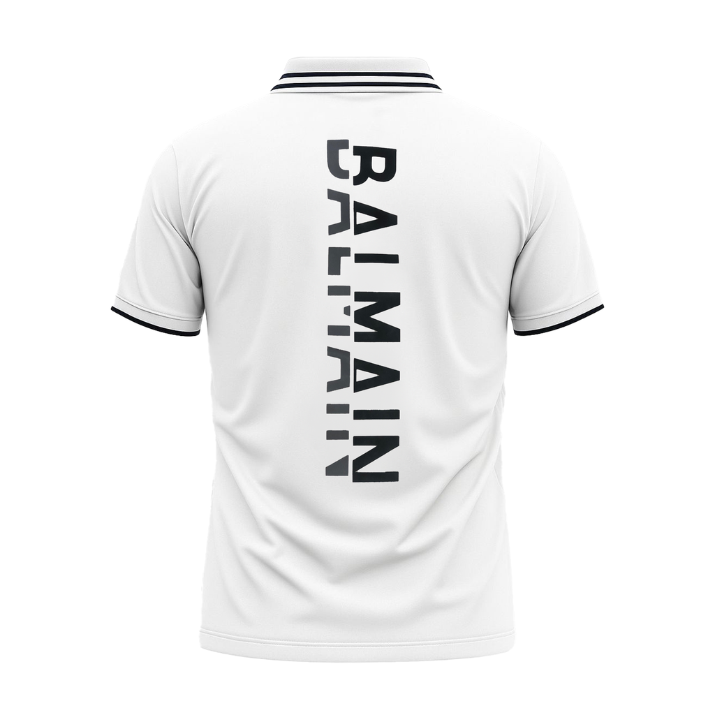 BALMAIN PREMIUM MEN'S  POLO SHIRT | WHITE