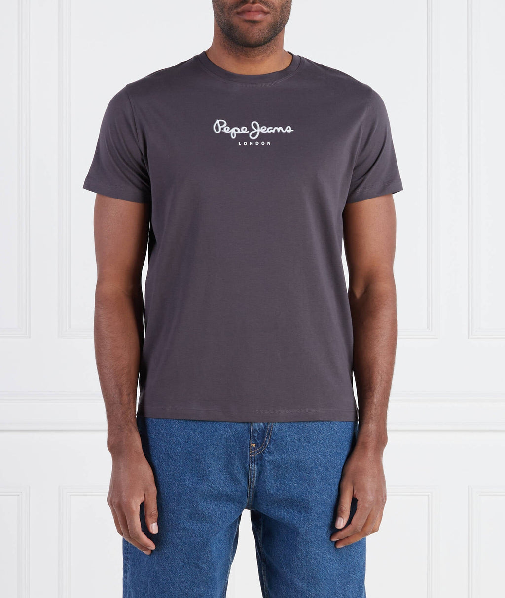 PEPE JEANS EDWARD LONDON SLIM FIT T-SHIRT| WASHED BLACK