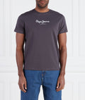 PEPE JEANS EDWARD LONDON SLIM FIT T-SHIRT| WASHED BLACK