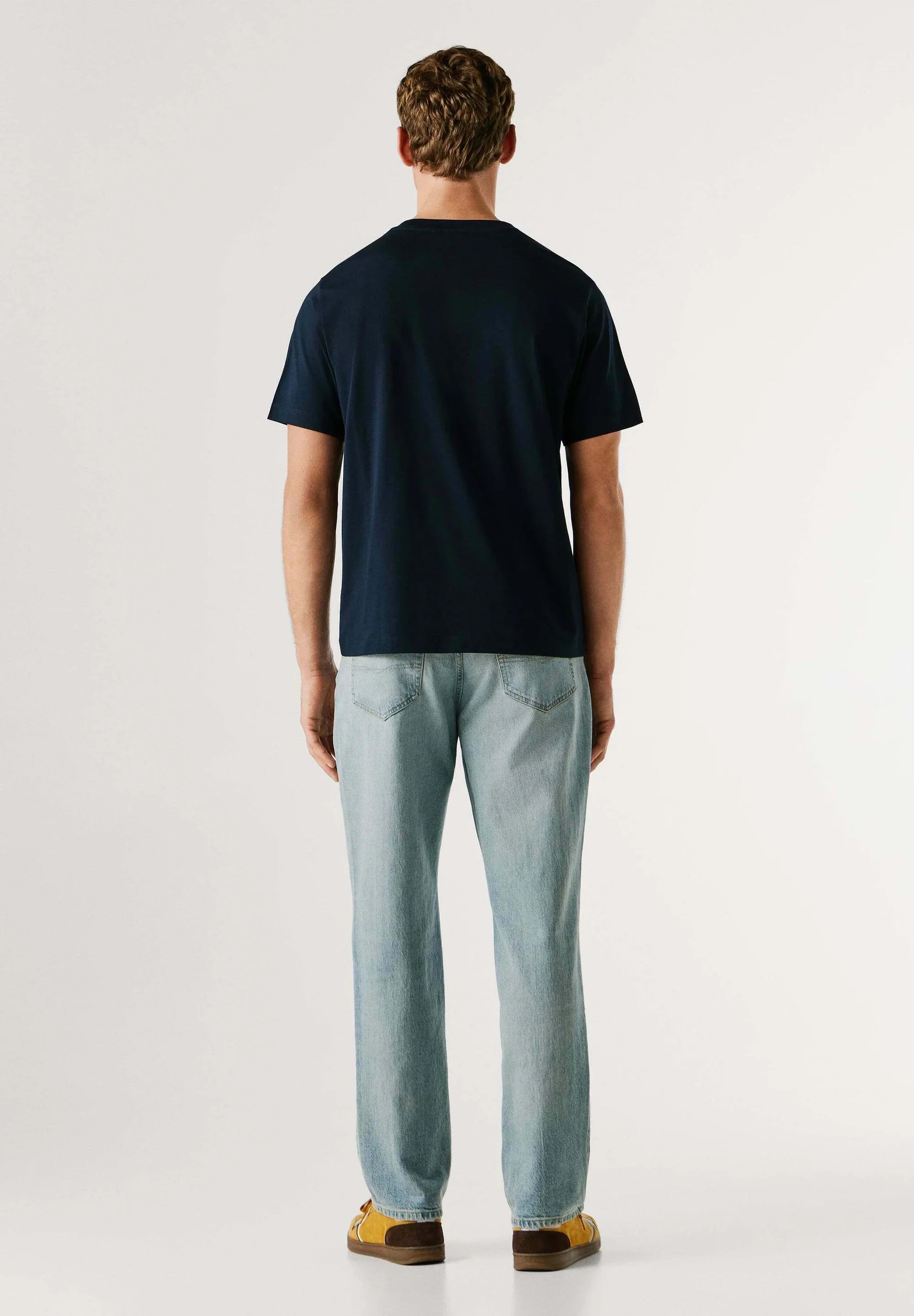 PEPE JEANS BASIC SUEN TEE WITH PRINTED LOGO | NAVY