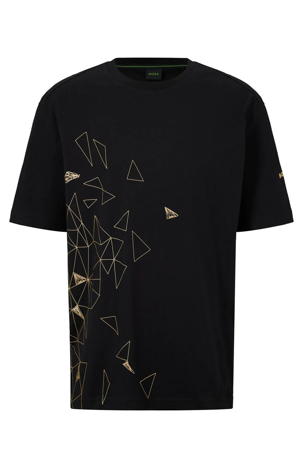 HUGO BOSS REGULAR FIT T-SHIRT IN COTTON - TEEGO | BLACK