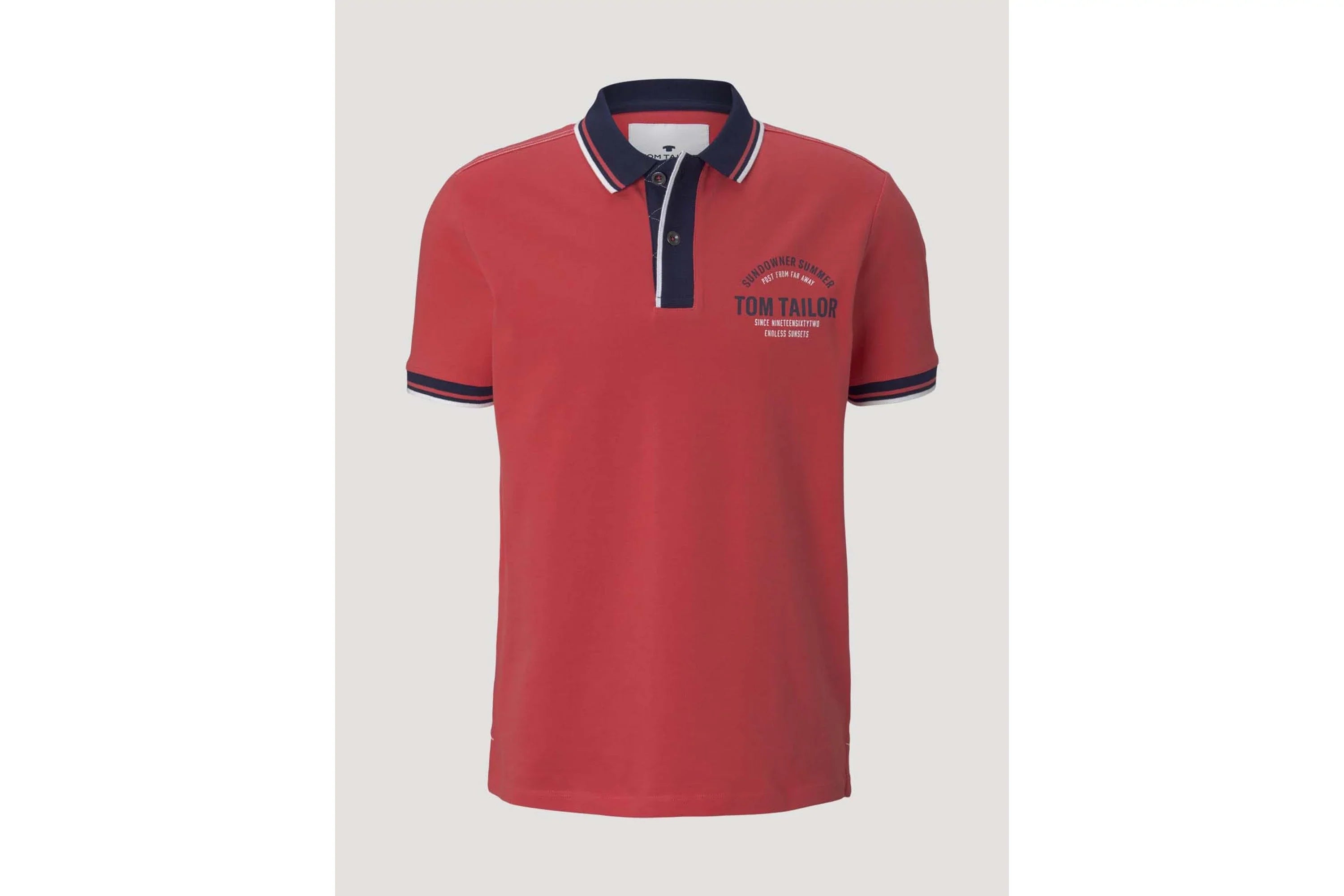 TOM TAILOR MEN'S POLO SHIRT | RED
