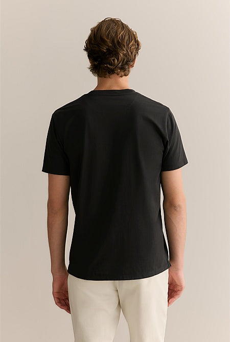 CALVIN KLEIN JEANS VARSITY LOGO T-SHIRT | BLACK
