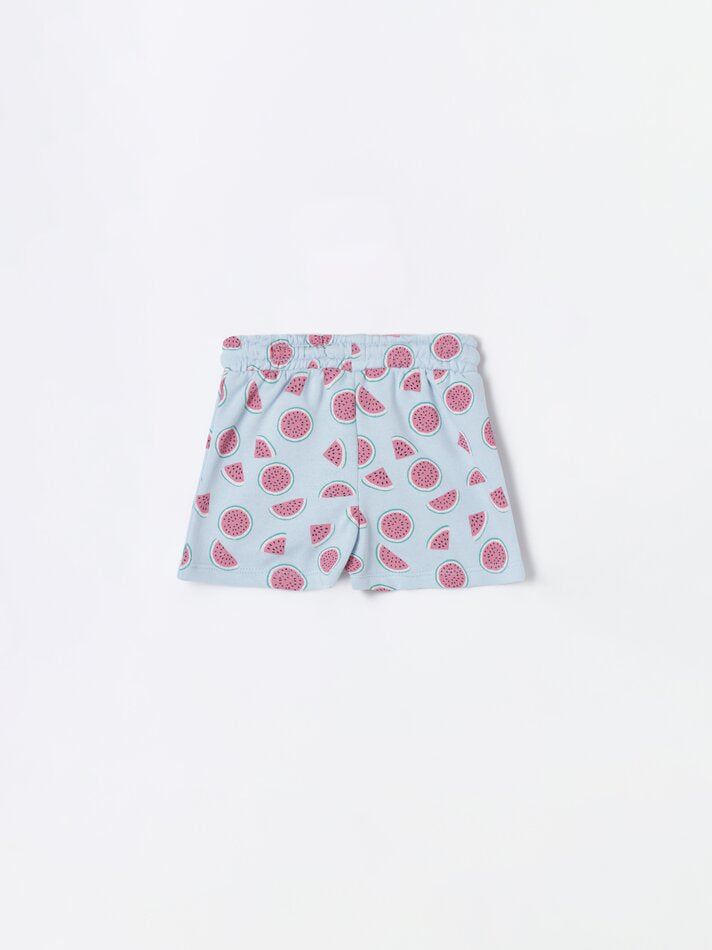 LEFTIES-PLUSH SHORTS WITH RUFFLES | BABY