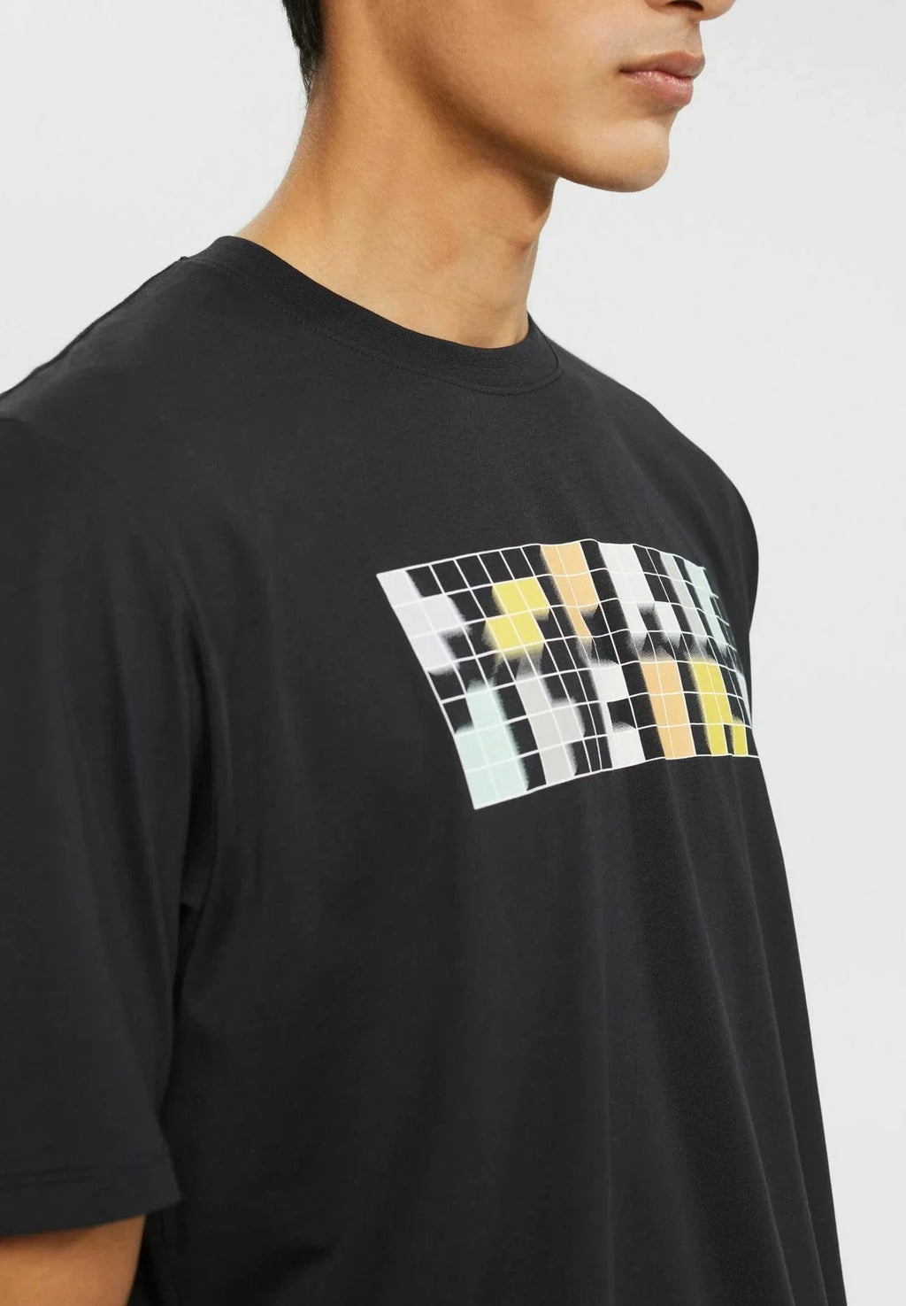 ESPRIT RELAXED FIT PRINT T-SHIRT | BLACK