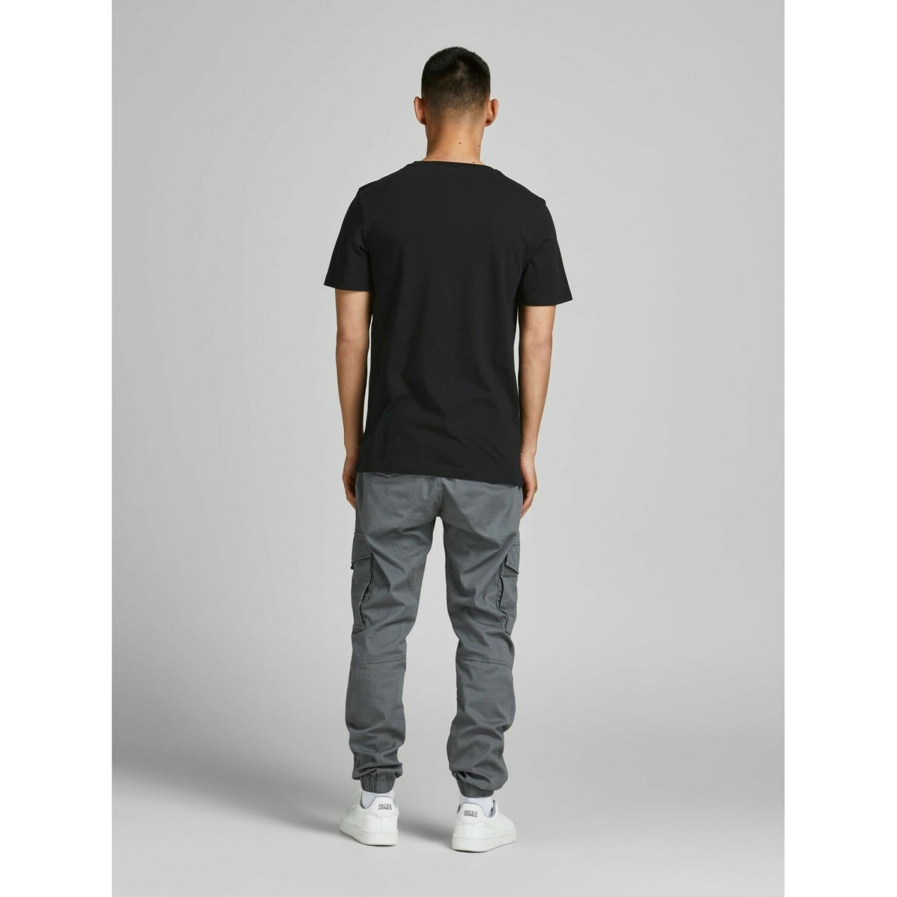 JACK & JONES HOMME LOGO NOIR  T-SHIRT | BLACK