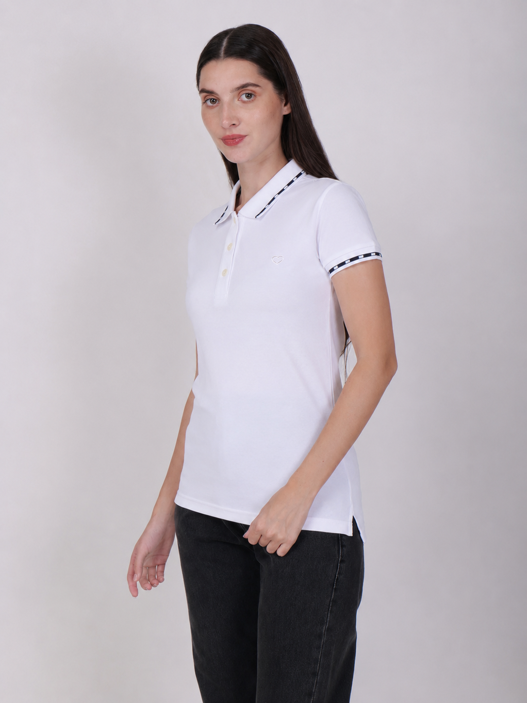 PULL LOVE WOMEN'S PREMIUM BUTTON | WHITE