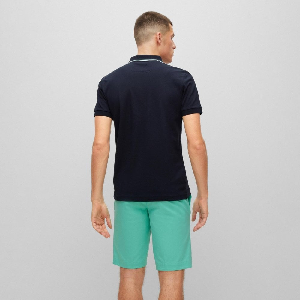 HUGO BOSS PAULE 4 PIQUE POLO SHIRT | NAVY
