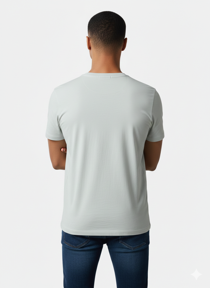 G-STAR RAW MEN'S PREMIUM COTTON  CREW NECK T-SHIRT | LIGHT GREY