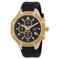 Timex UFC Men’s King 45mm Chronograph Watch – Black Silicone Strap, Gold-Tone Accents