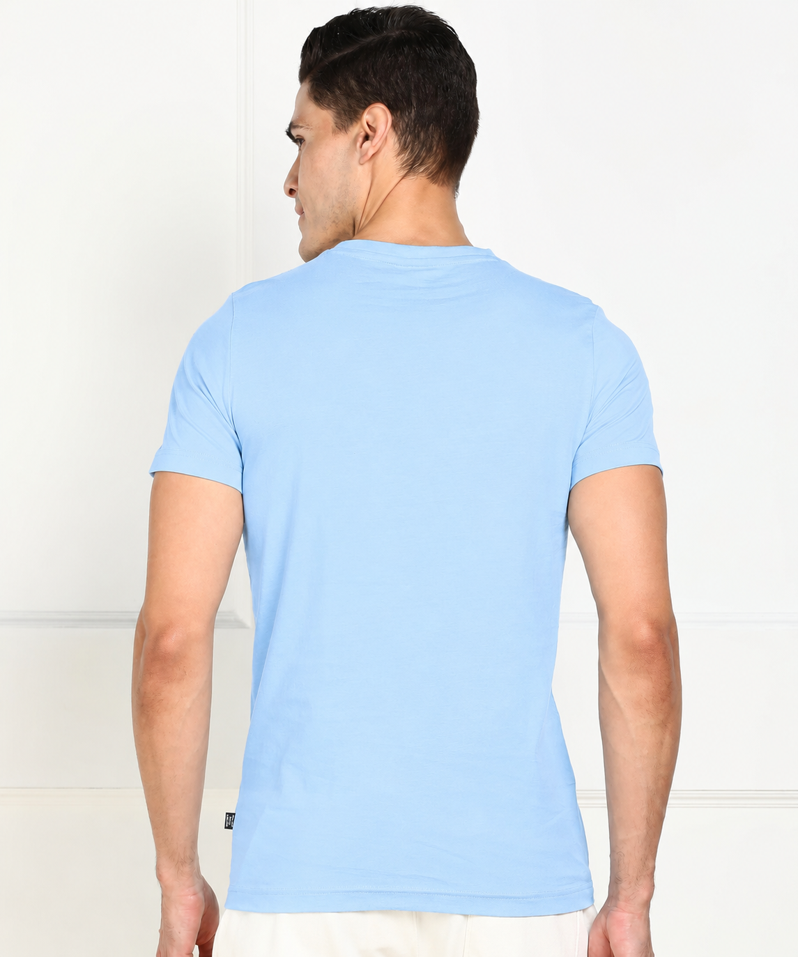 PUMA LOGO MEN REGULAR FIT T-SHIRT | SKY BLUE