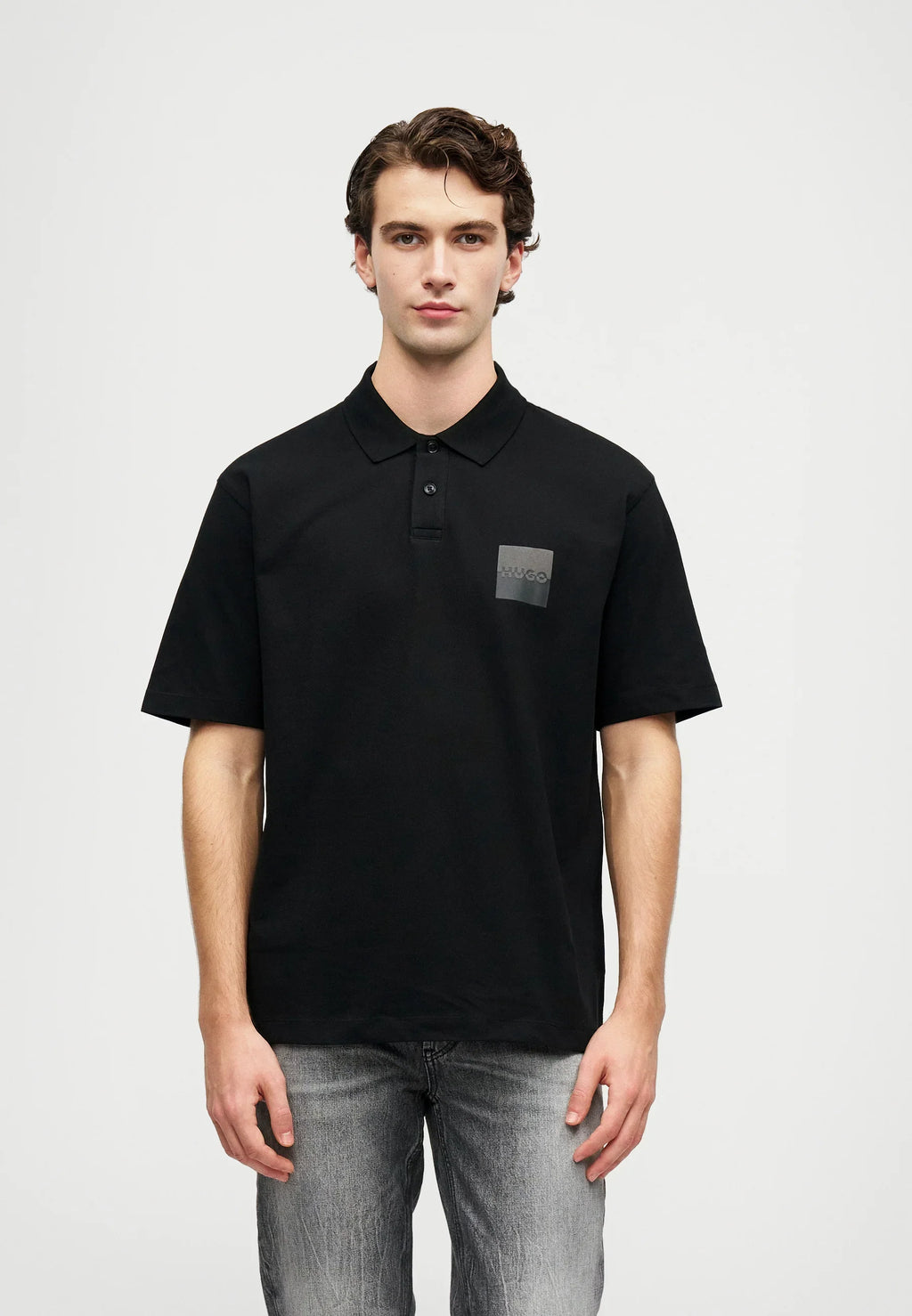 HUGO BOSS DUSPLITY POLO SHIRT | BLACK