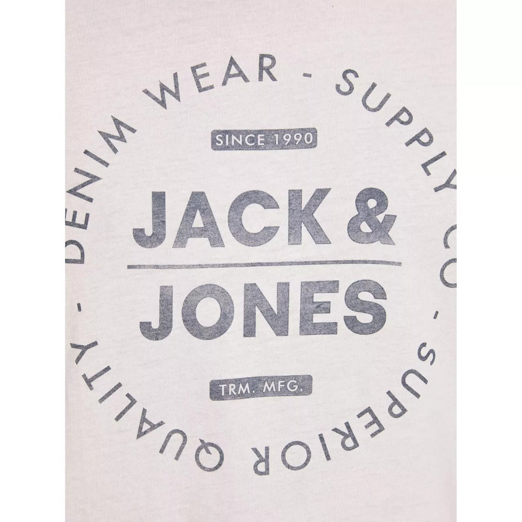 JACK & JONES MEN'S O-NECK T-SHIRT | WHITE