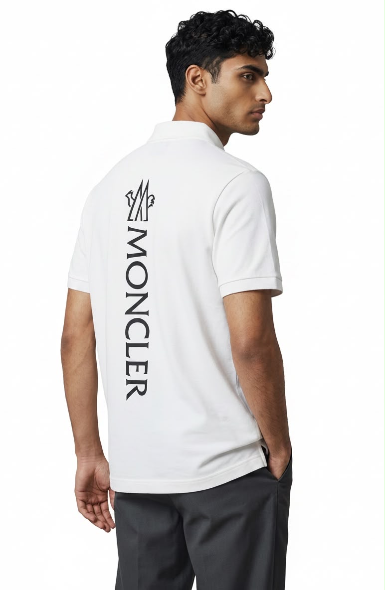MONCLER - LUXE POLO SHIRT | WHITE