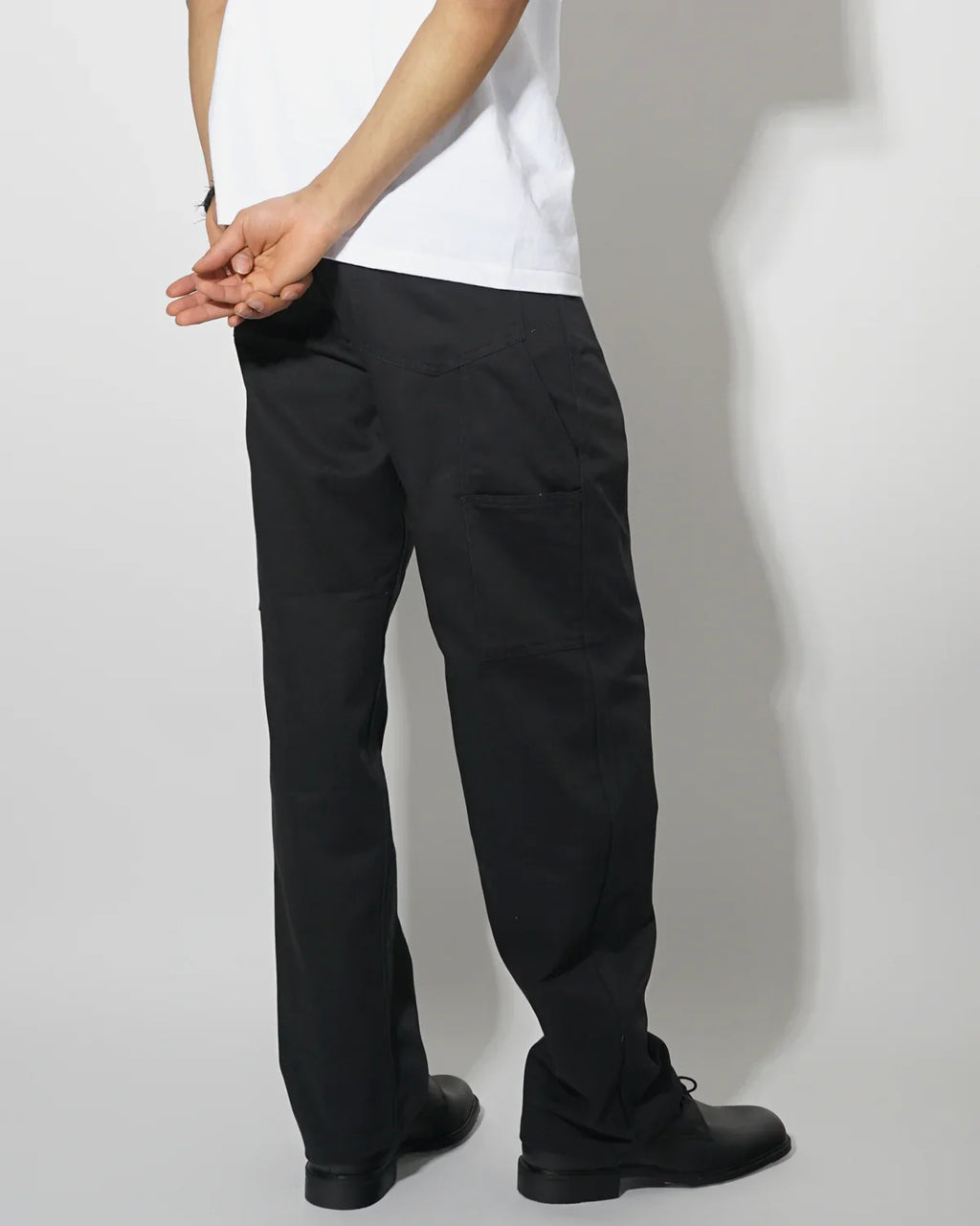 STANLEY FLEX MEN'S BLACK STRAIGHT FIT PANTS | BLACK