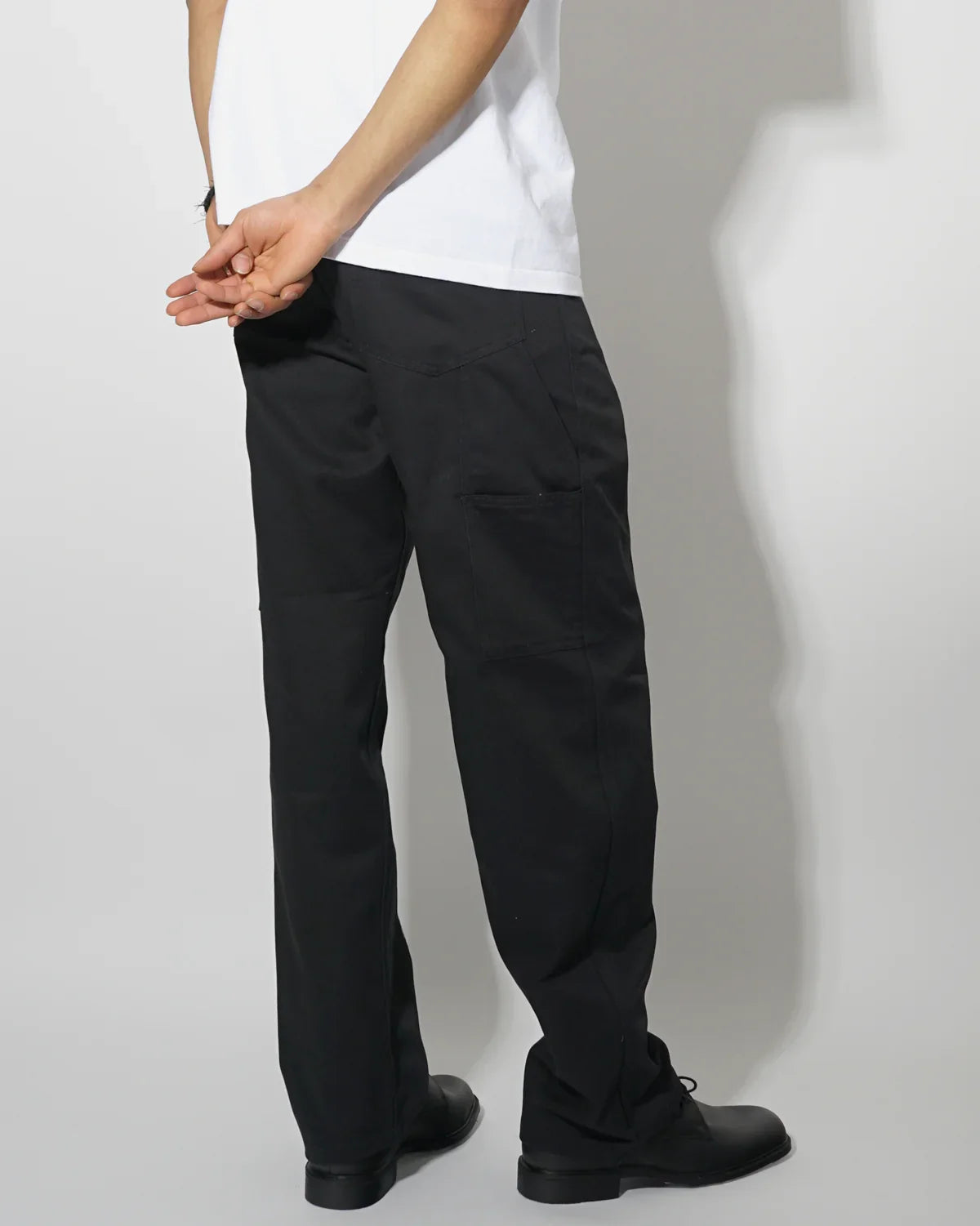 STANLEY FLEX MEN'S BLACK STRAIGHT FIT PANTS | BLACK