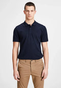JACK & JONES PLAIN POLO | DARK BLUE