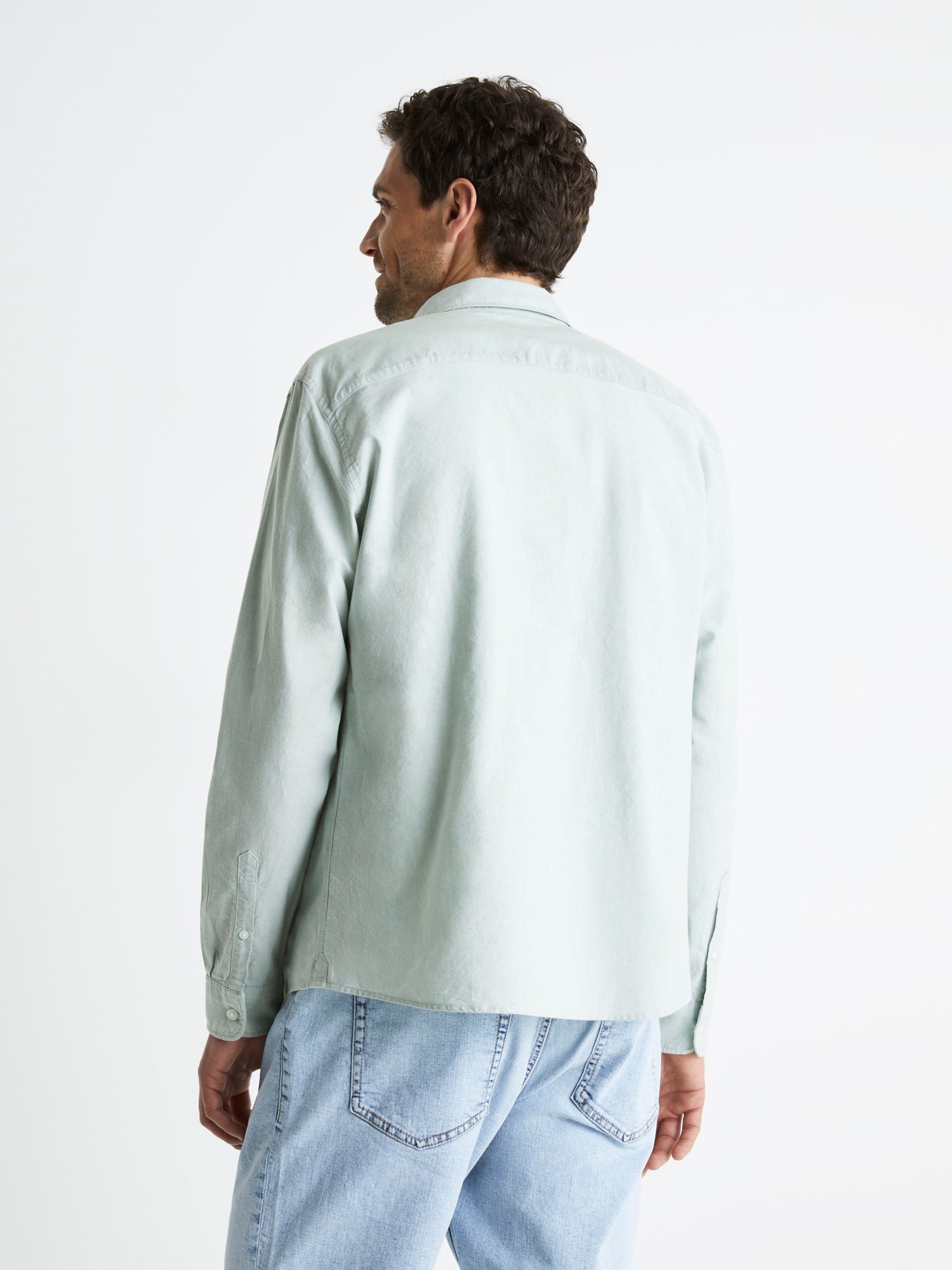 CELIO-REGULAR FIT-BACOFORD COTTON SHIRT | GREEN