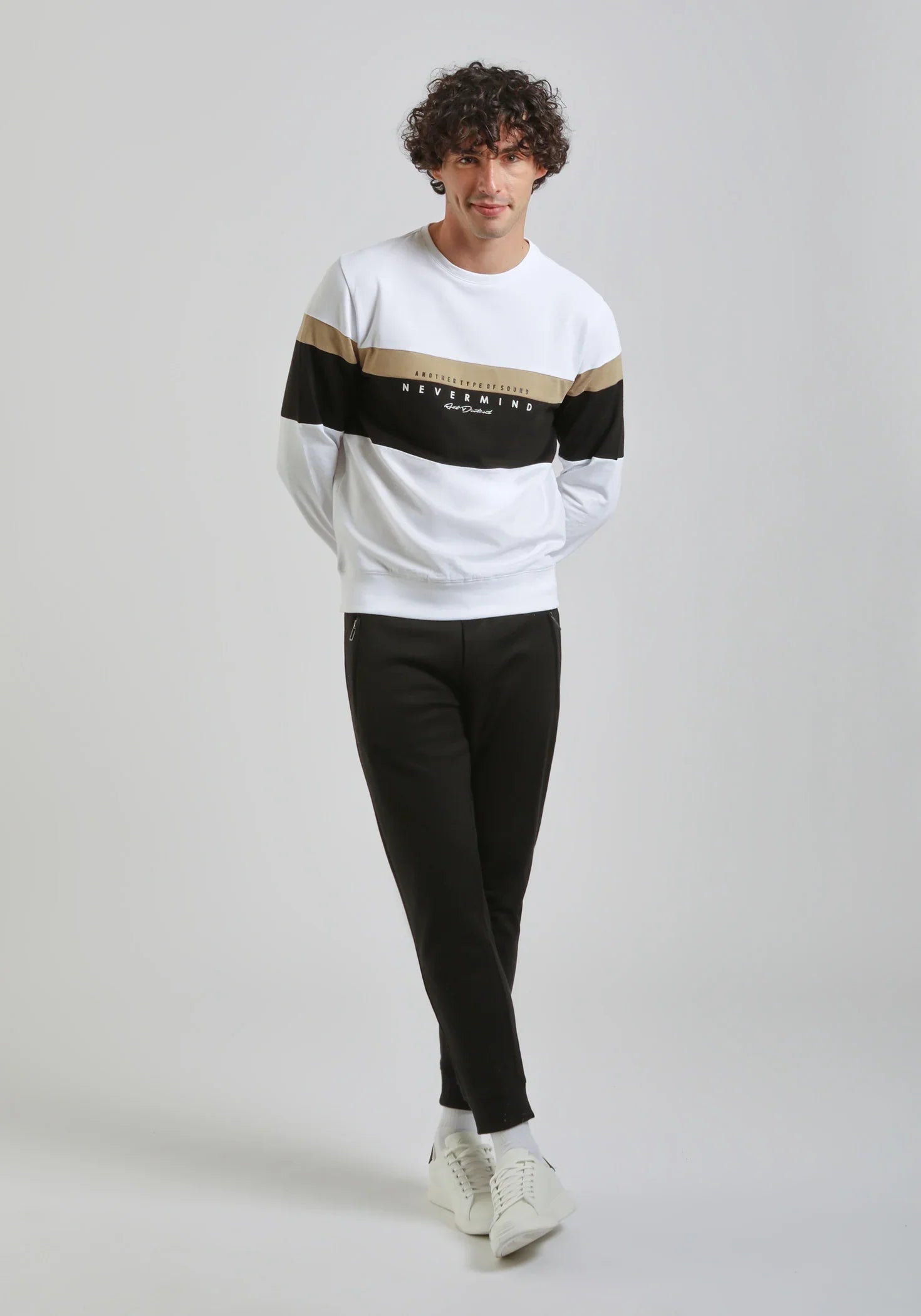 CLAYTON STREET CULTURE PLUSH JOGGER TROUSER | BLACK