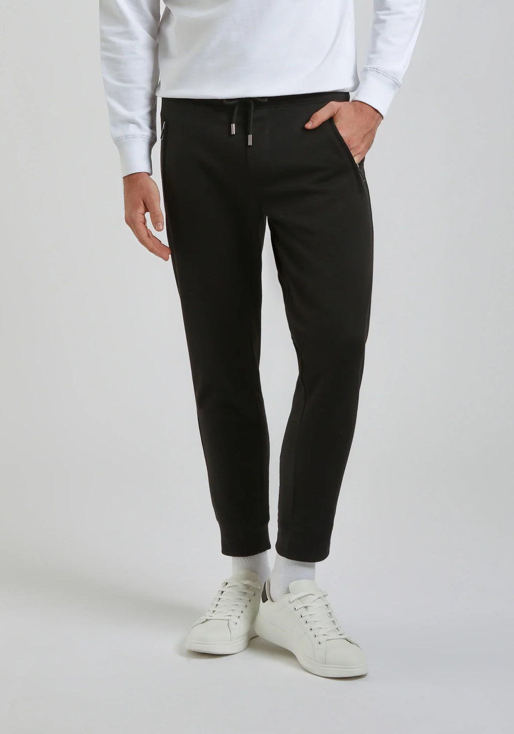 CLAYTON STREET CULTURE PLUSH JOGGER TROUSER | BLACK