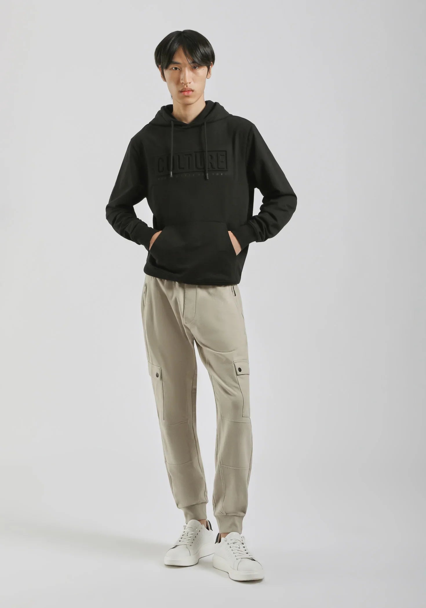 CLAYTON STREET CULTURE PLUSH JOGGER WITH LARGE POCKET | SAND