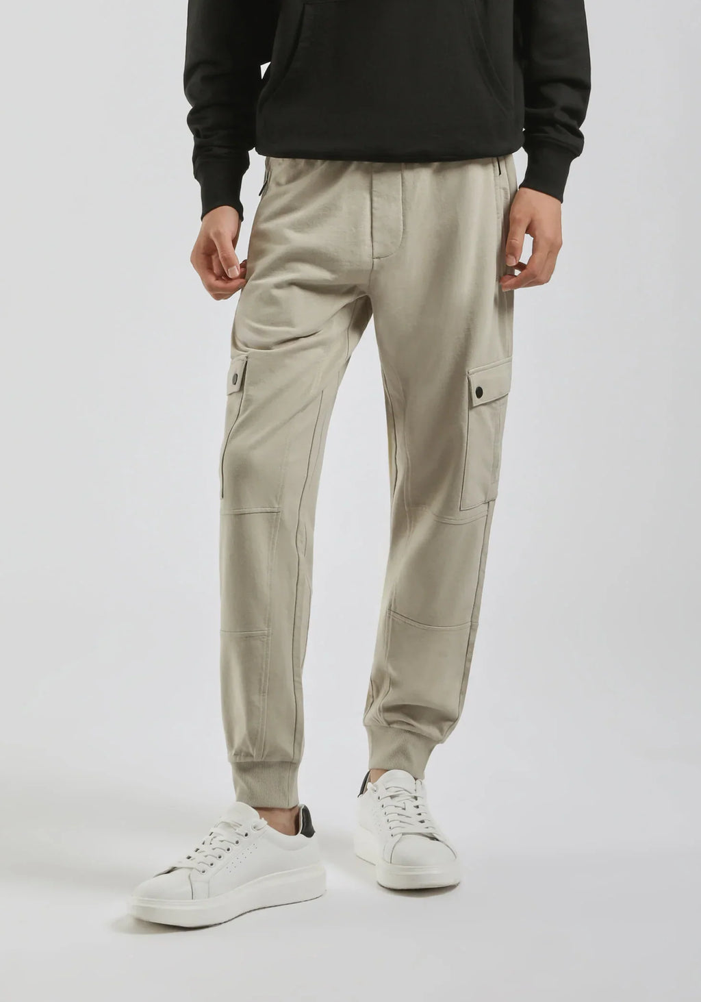 CLAYTON STREET CULTURE PLUSH JOGGER WITH LARGE POCKET | SAND