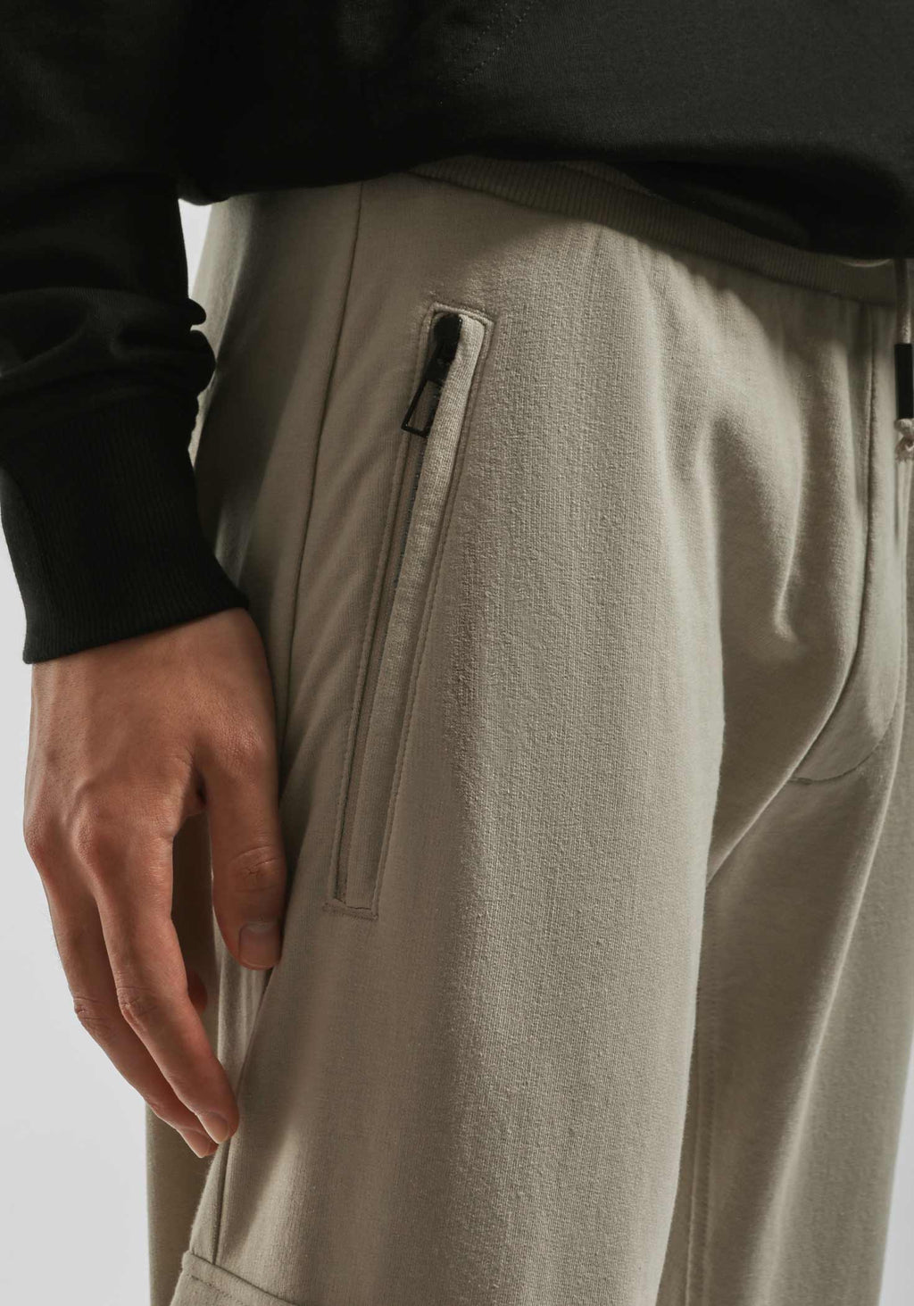 CLAYTON STREET CULTURE PLUSH JOGGER WITH LARGE POCKET | SAND