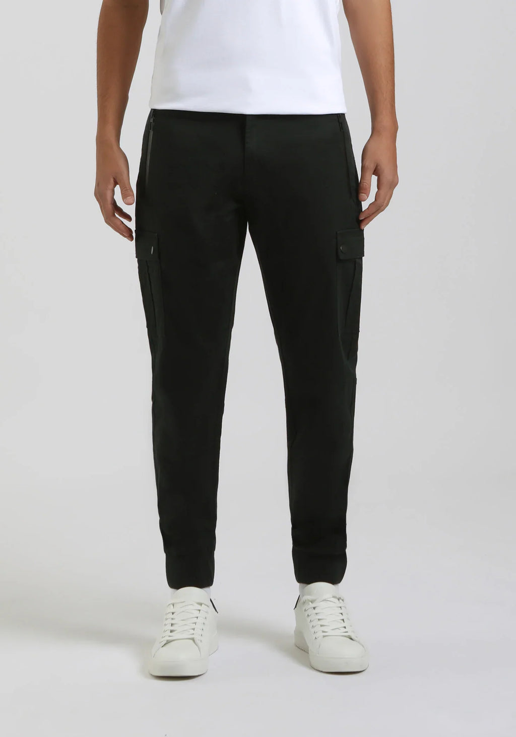 CLAYTON STREET CULTURE CARGO TROUSER | BLACK