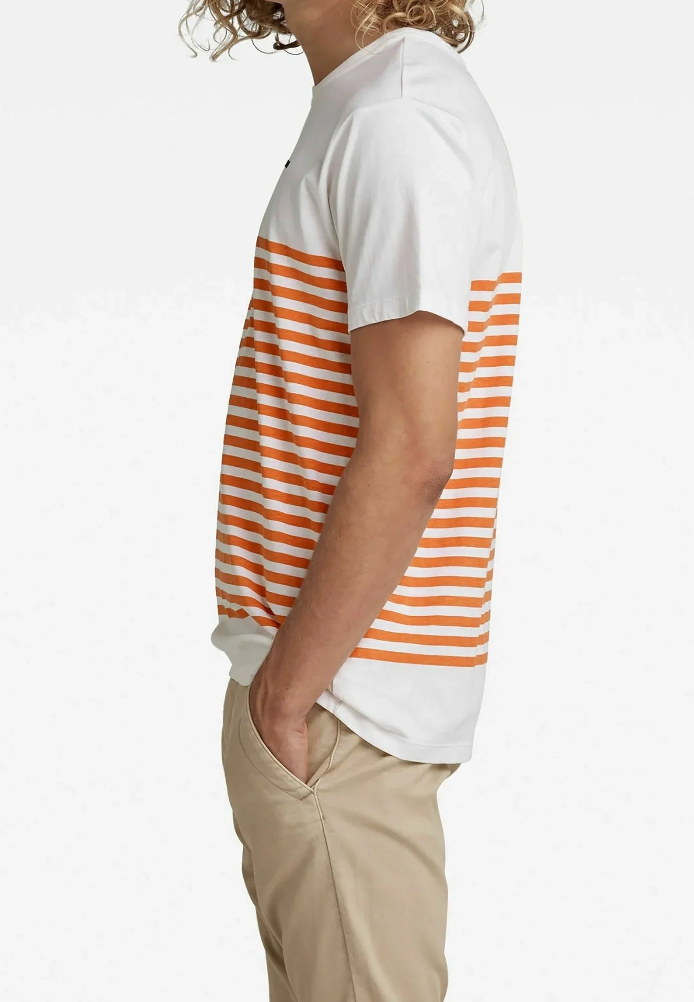 G-STAR RAW PRE-OWNED PRINT T-SHIRT ROUND NECK | WHITE