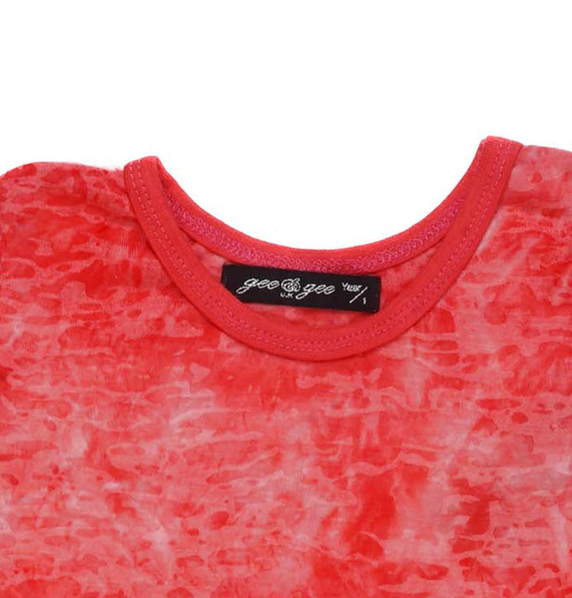 GEE & GEE TIE DYE MID WAIST DRESS | PINK
