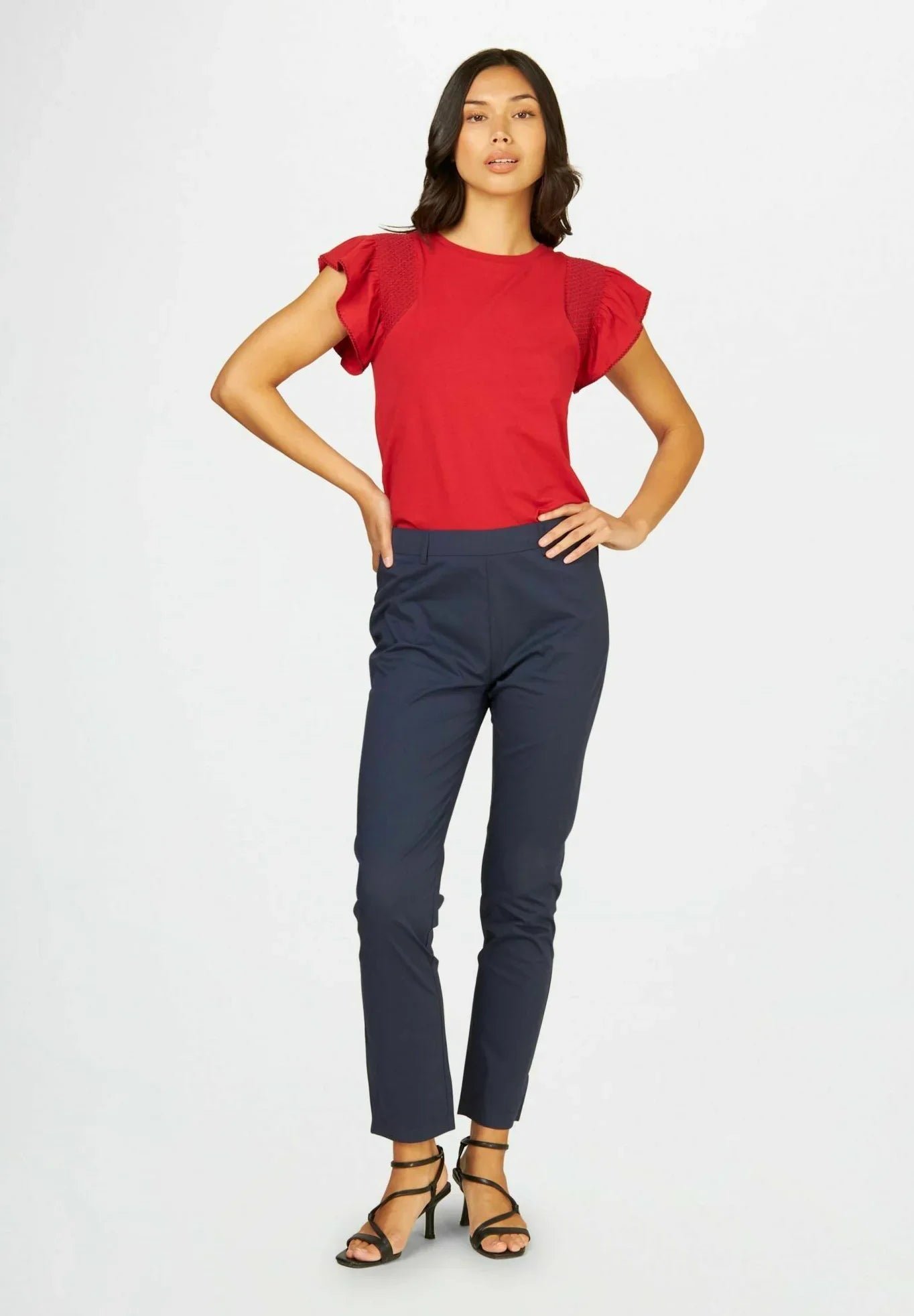 CONBIPEL SMOCK STICH - PRINT  T- SHIRT | RED