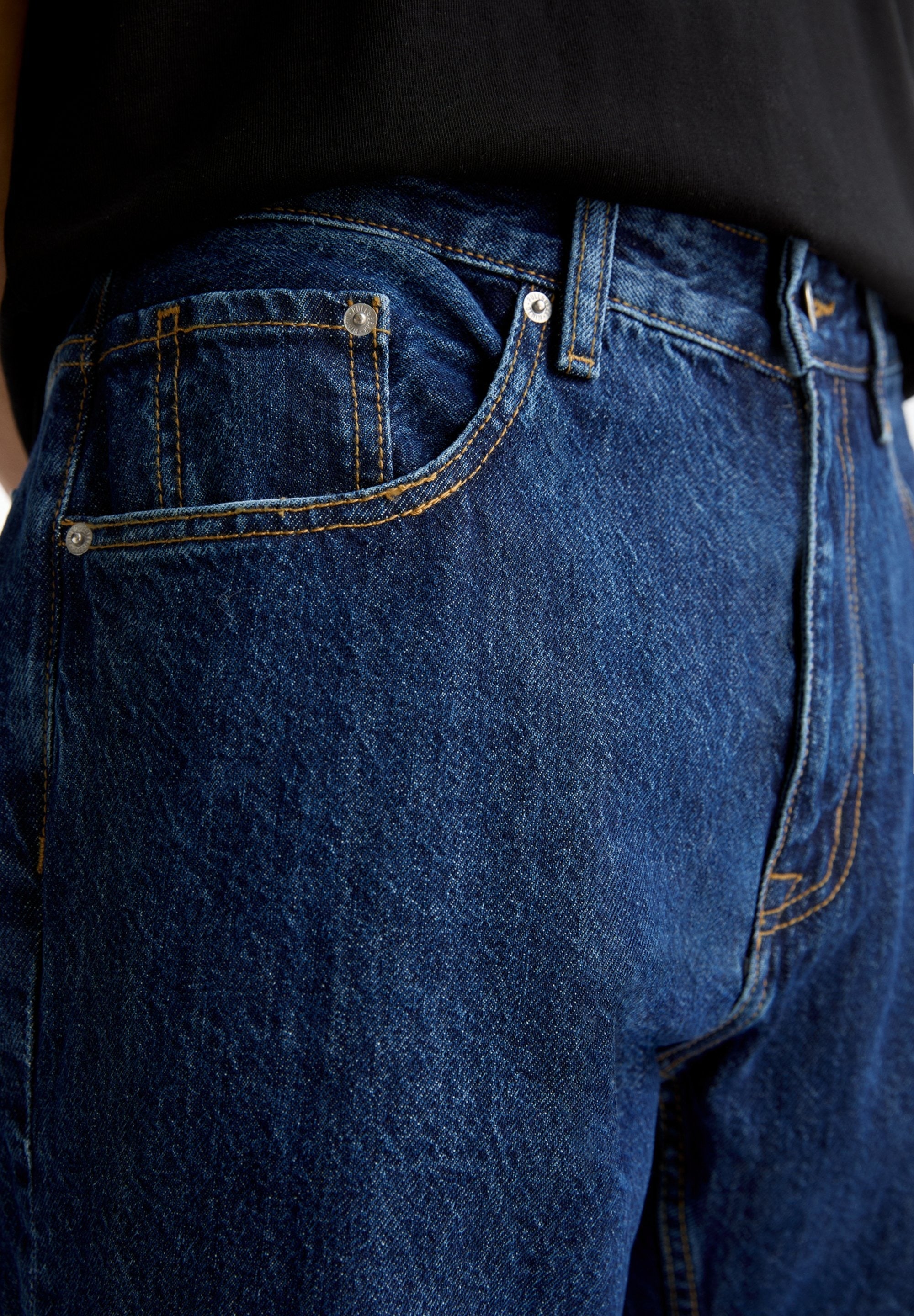 PULL&BEAR STANDARD - STRAIGHT LEG JEANS | DARK BLUE DENIM