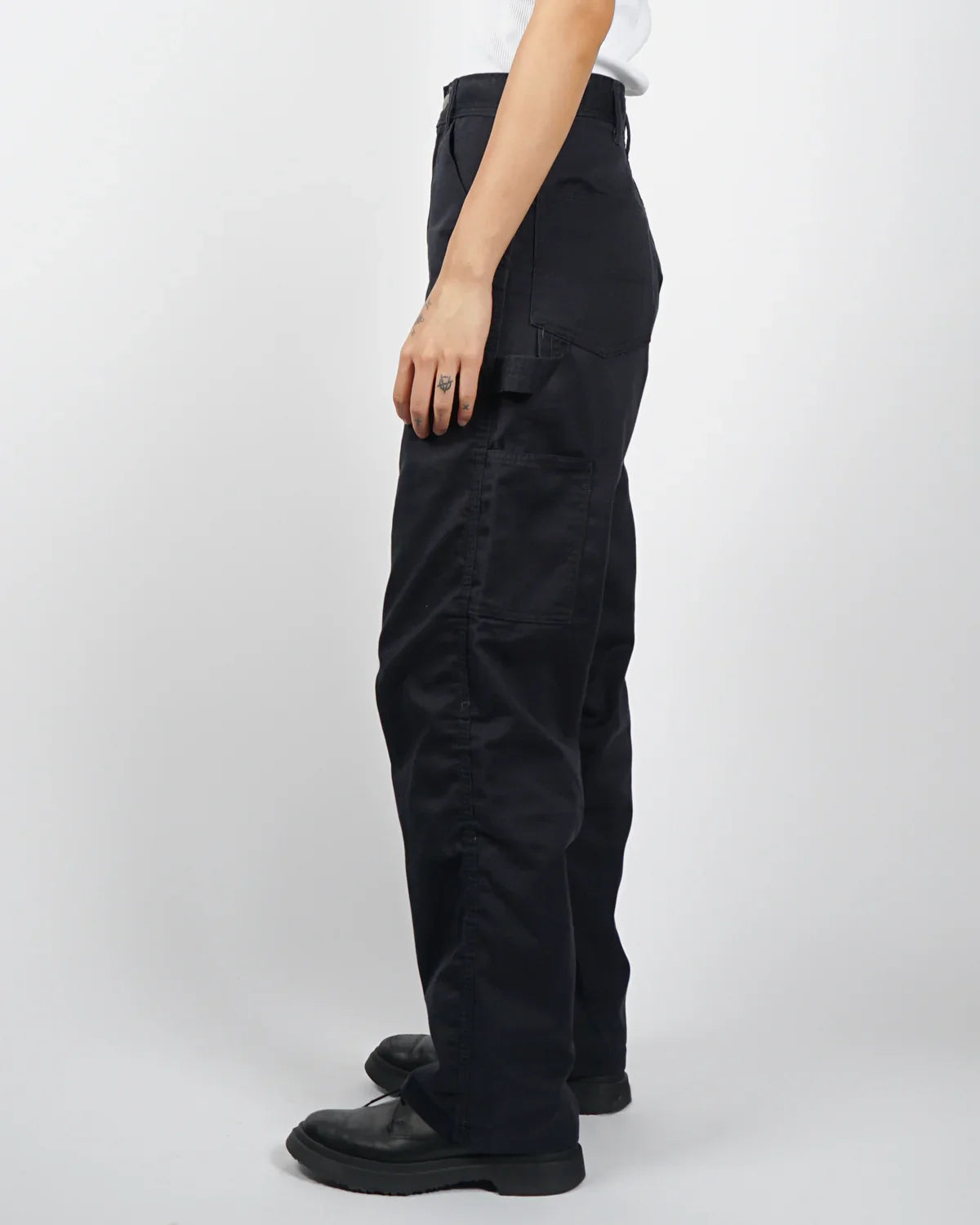 STANLEY FLEX MEN'S BLACK STRAIGHT FIT PANTS | BLACK