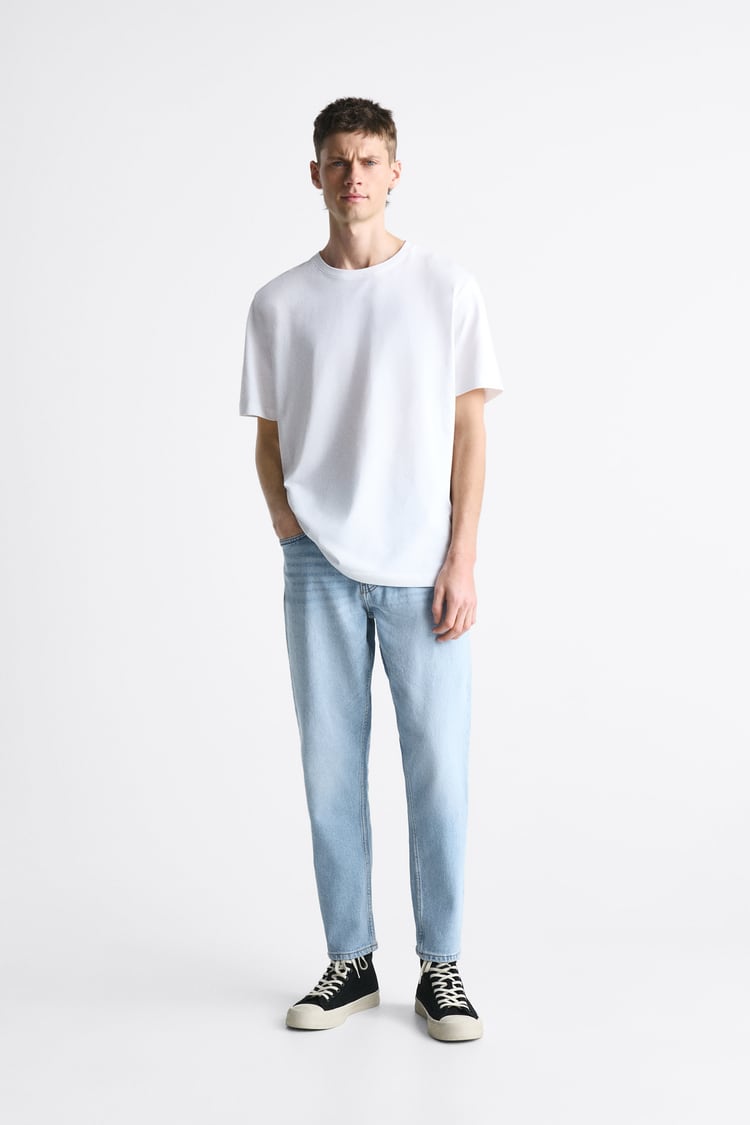 ZARA TAPERED SLIM JEANS MEN | SKY BLUE