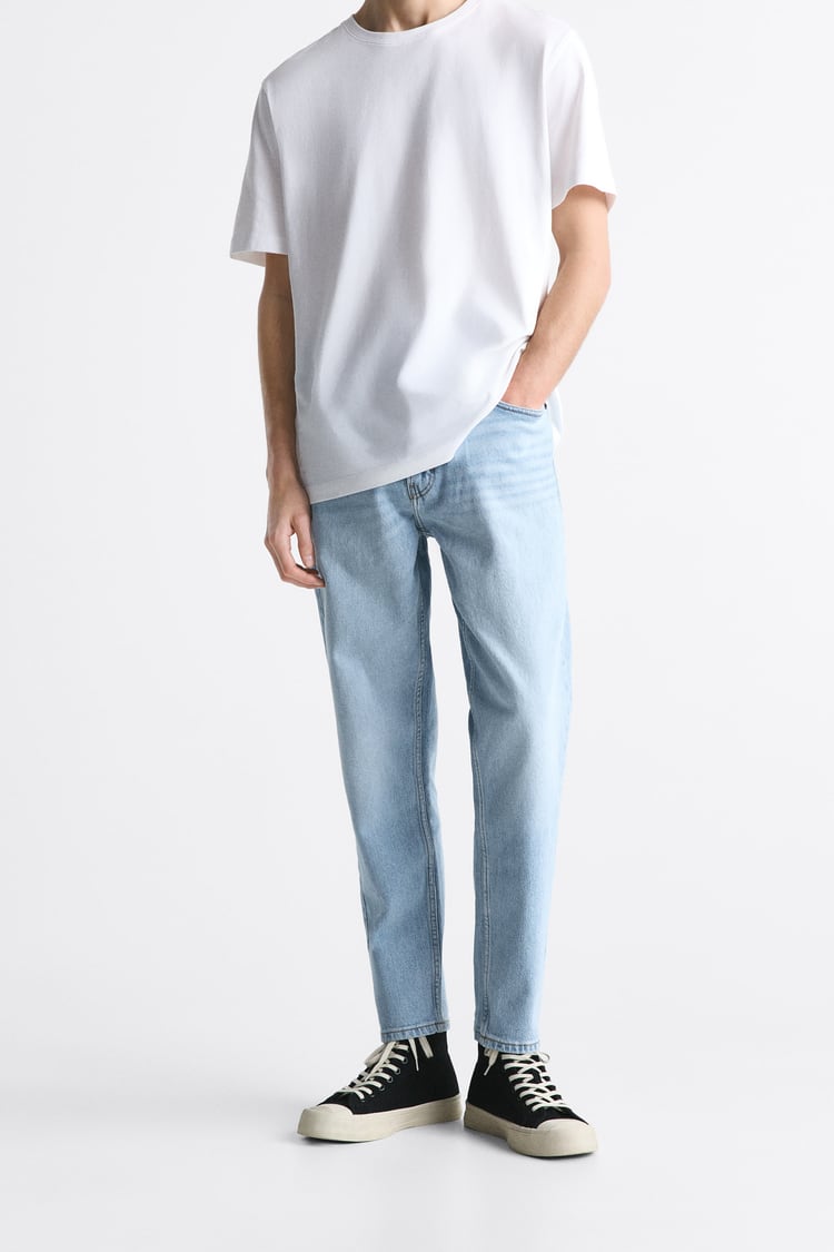 ZARA TAPERED SLIM JEANS MEN | SKY BLUE