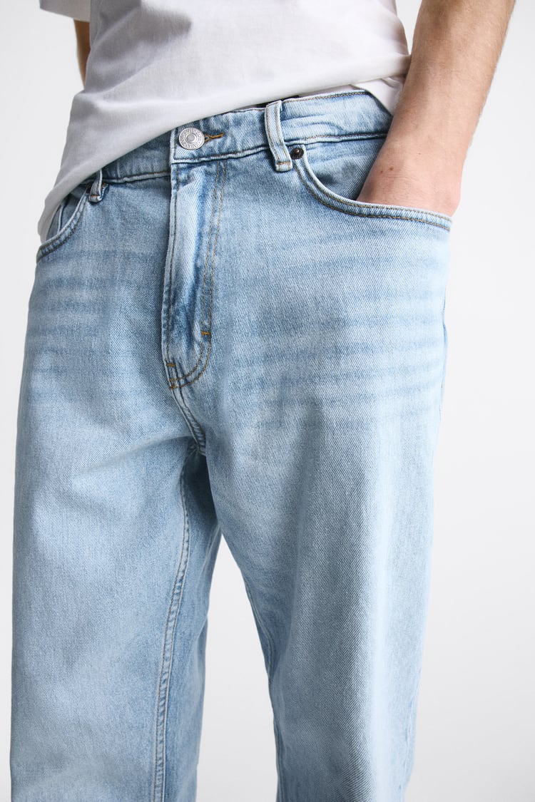ZARA TAPERED SLIM JEANS MEN | SKY BLUE