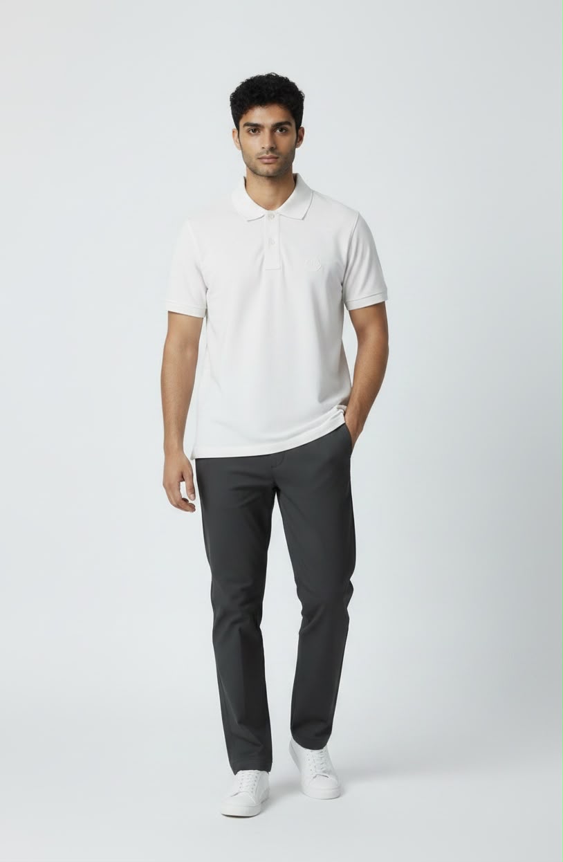 MONCLER - LUXE POLO SHIRT | WHITE