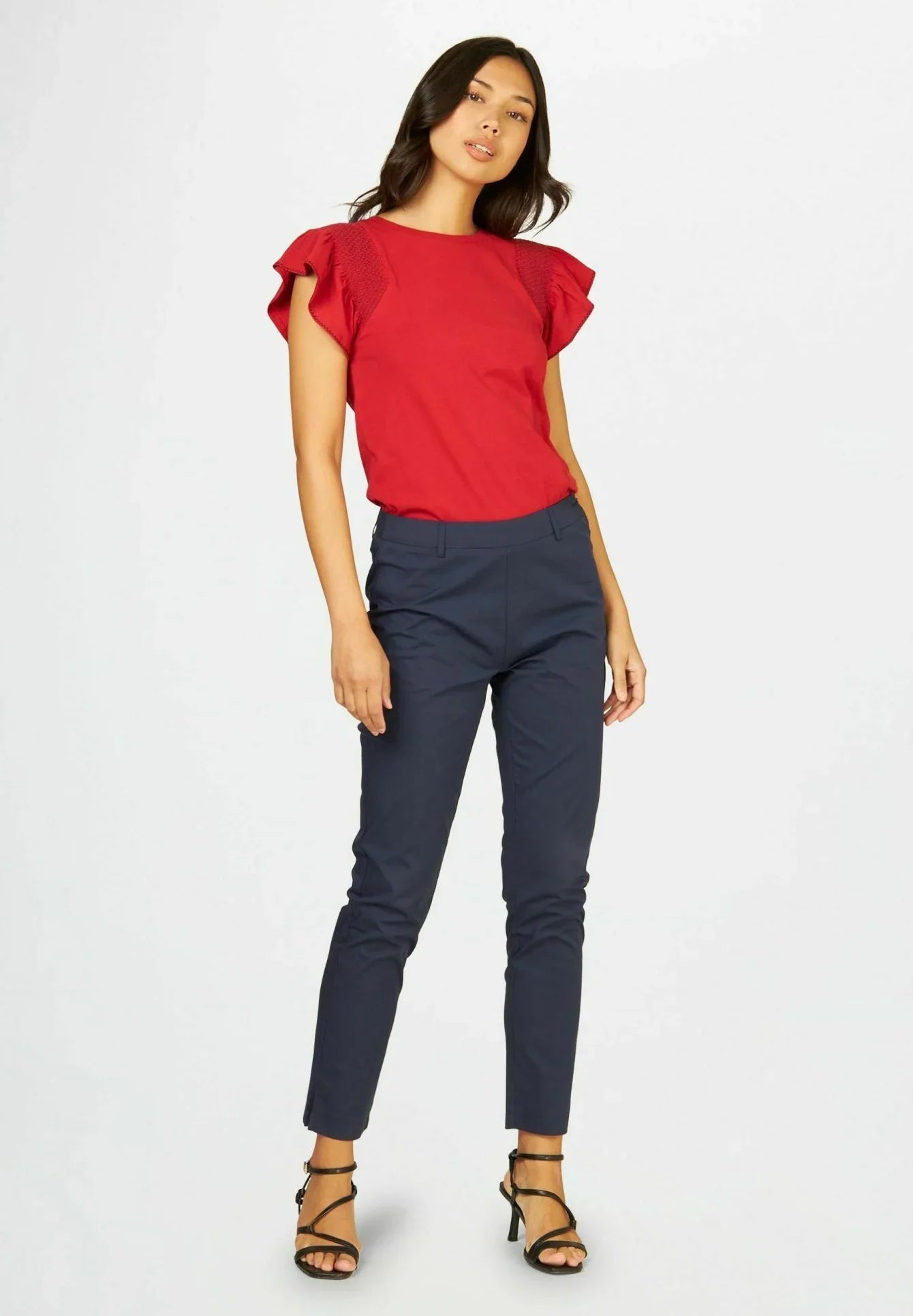 CONBIPEL SMOCK STICH - PRINT  T- SHIRT | RED