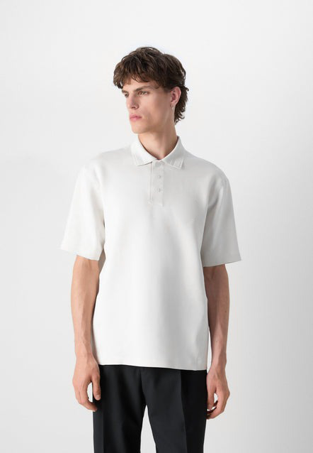 HUGO BOSS STRETCH-COTTON POLO SHIRT | WHITE