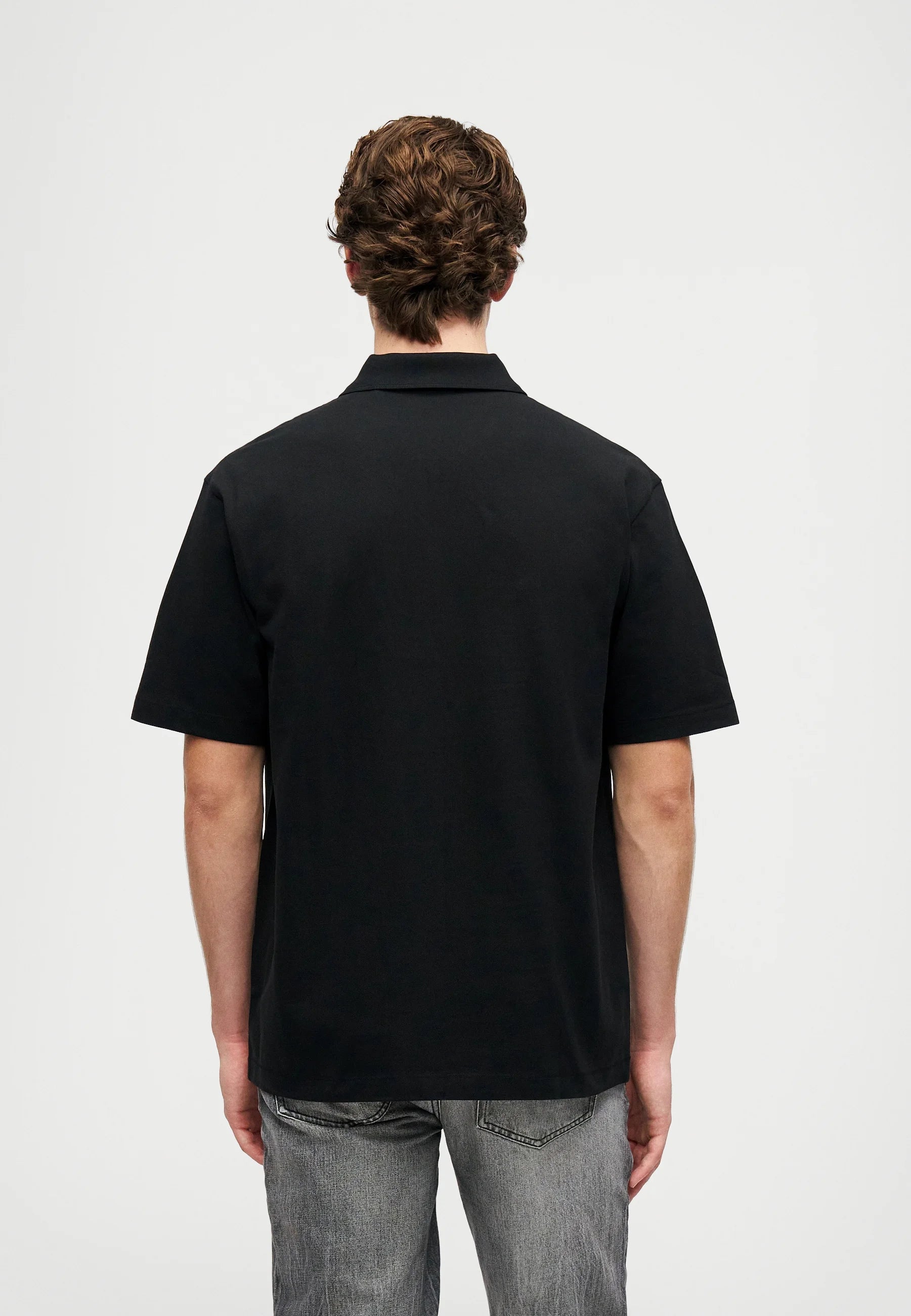 HUGO BOSS DUSPLITY POLO SHIRT | BLACK