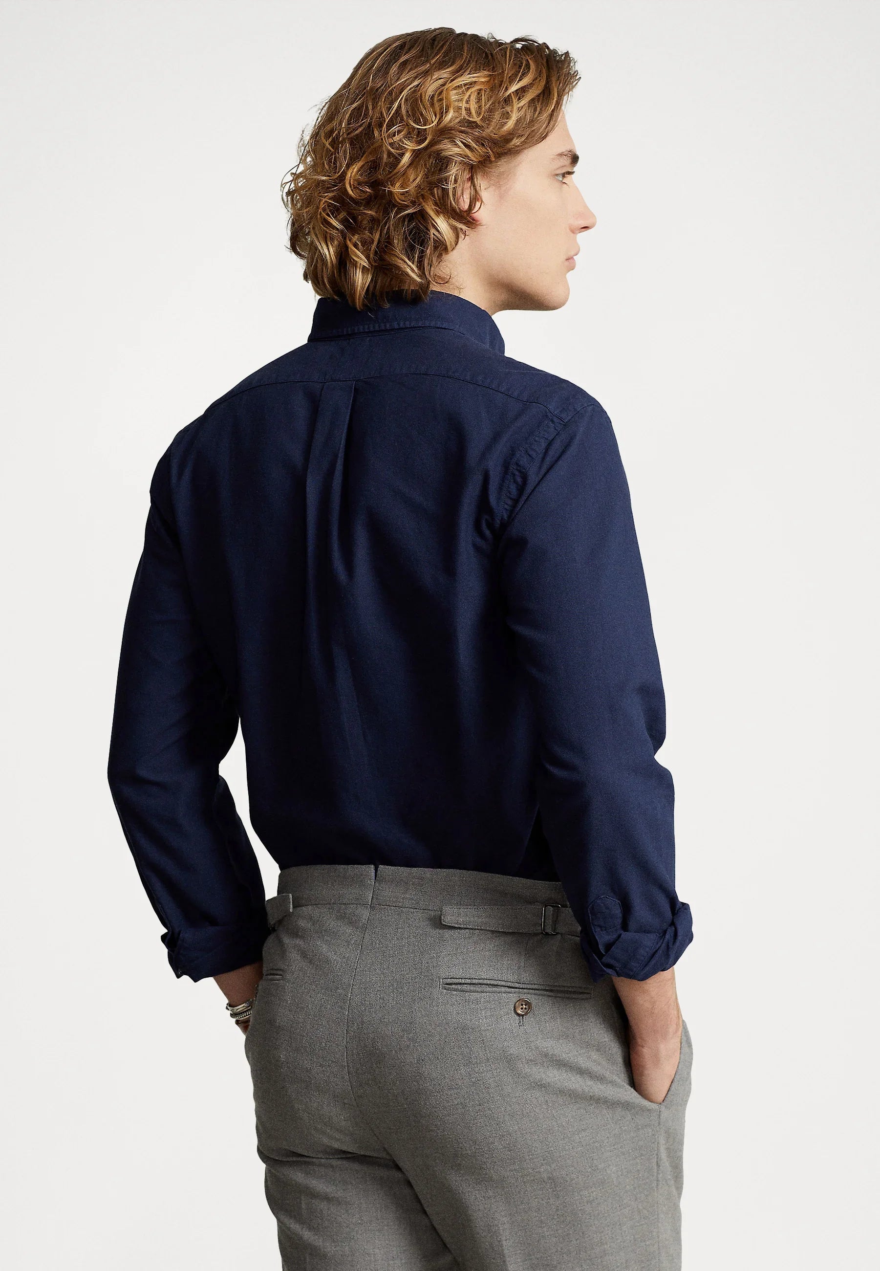 POLO RALPH LAUREN CASUAL REGULAR FIT OXFORD SHIRT | NAVY BLUE