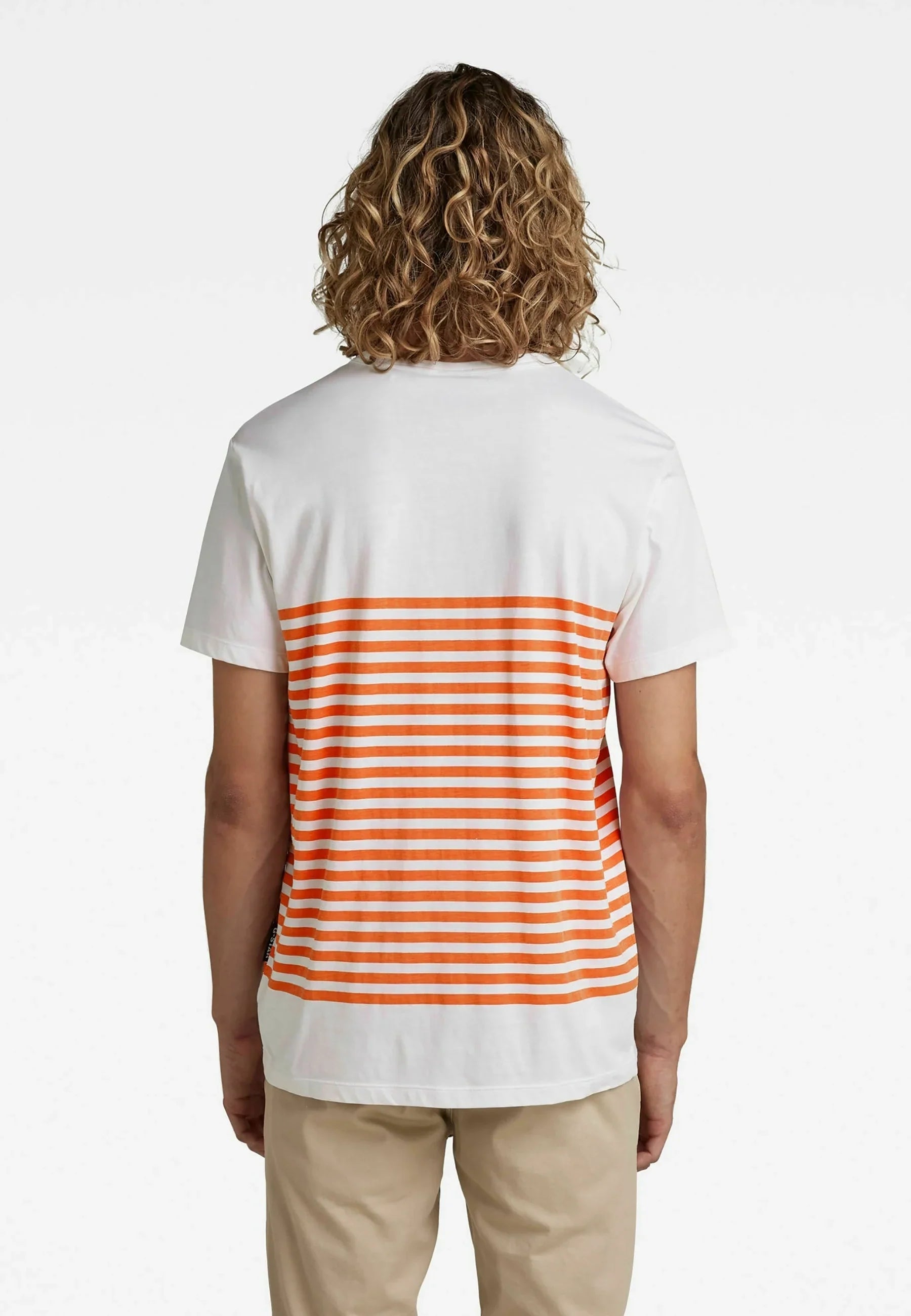 G-STAR RAW PRE-OWNED PRINT T-SHIRT ROUND NECK | WHITE