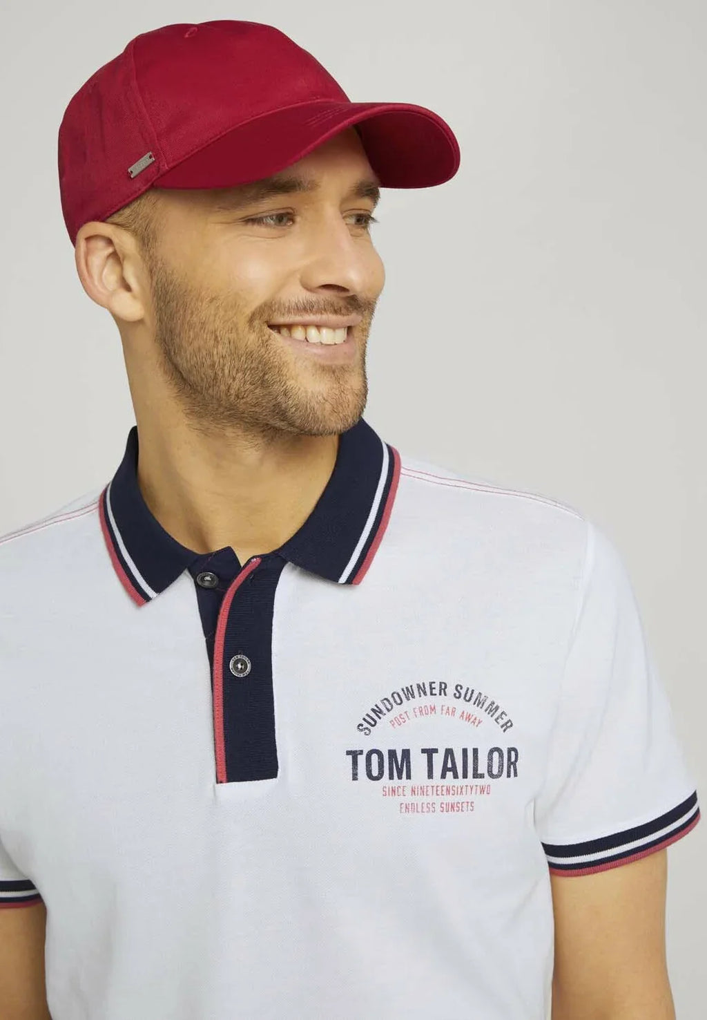 TOM TAILOR MEN'S POLO SHIRT | WHITE