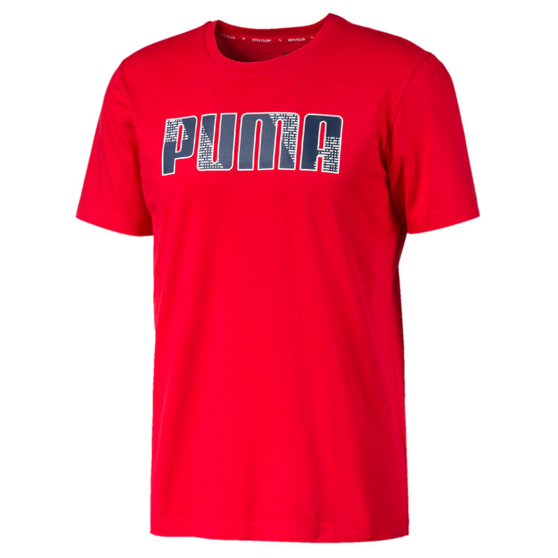 PUMA LOGO MEN REGULAR FIT T-SHIRT | RED