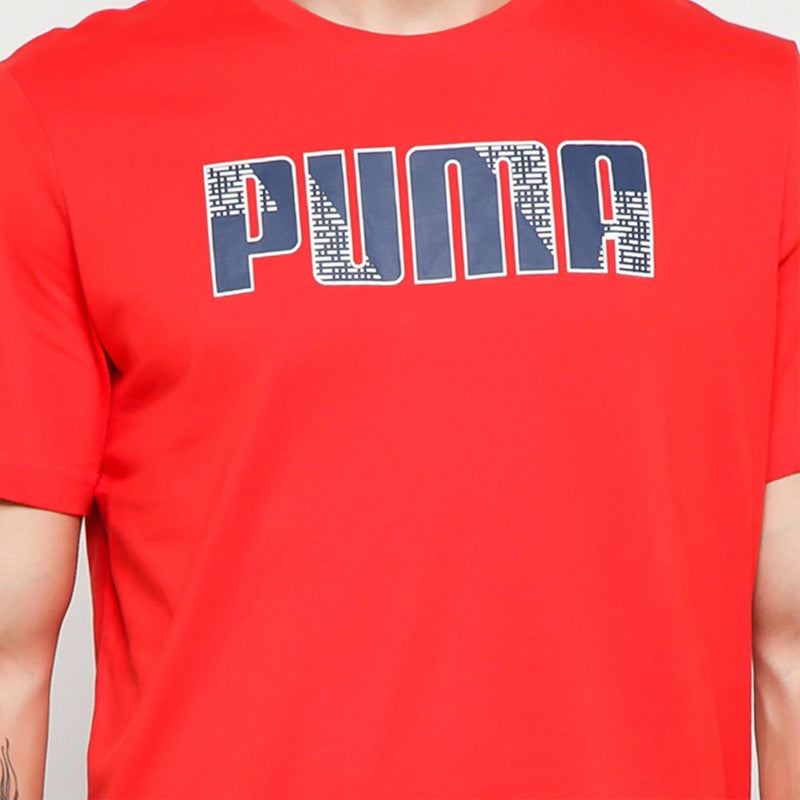 PUMA LOGO MEN REGULAR FIT T-SHIRT | RED